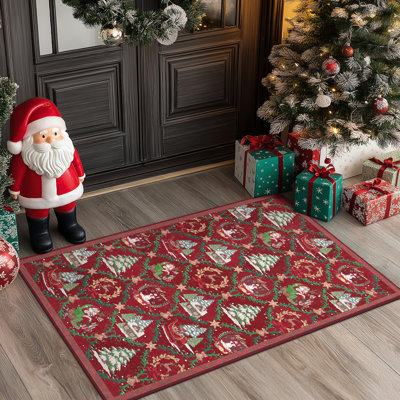 Paillasson lavable Red Christmas