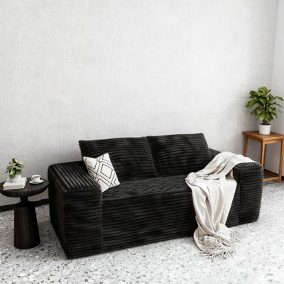 Canapé-lit Cloud dans une boîte, velours côtelé profond, sans assemblage, mousse à mémoire de forme, parfait pour les petits espaces et la vie moderne