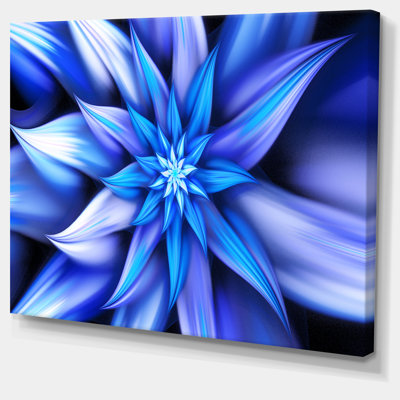 « danse blue pétales », impression sur toile