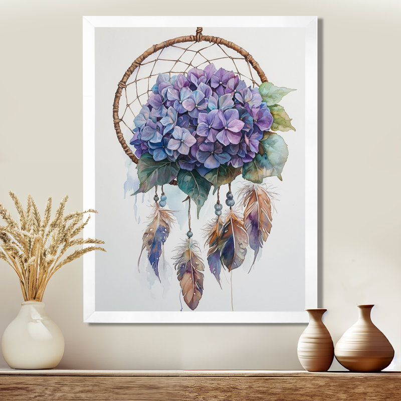 Kibler - impressions sur toile florales, H 40 po x l 30 po, Picture Framed, Blanc