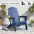 Weather-Resistant Foldable Outdoor Adirondack Chair，Blue-123030547