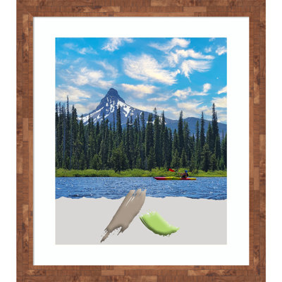 Erastes Brown Wood Picture Frame with Mat