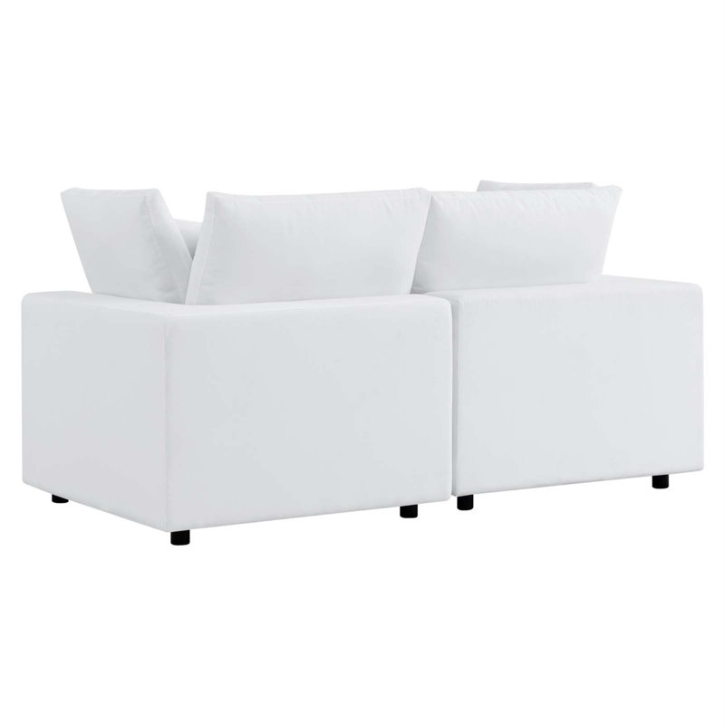 Causeuse d'extérieur Commix Sunbrella, Sunbrella® blanc, Blanc