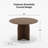 Enciso Round Solid and Manufactured Wood Cross Pedestal Dining Table-839574044-839574043