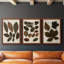 Autumnal Leaves I - Ensemble de 3 peintures sur toile encadrées-1075247880-1075247887