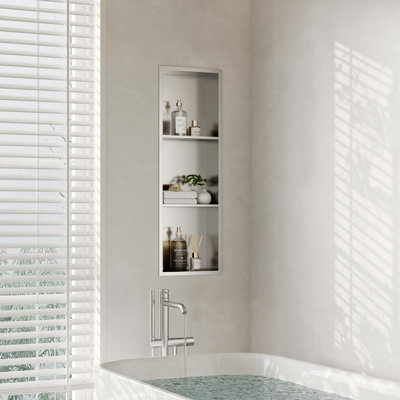 Niche de douche en acier inoxydable 12 po x 36 po