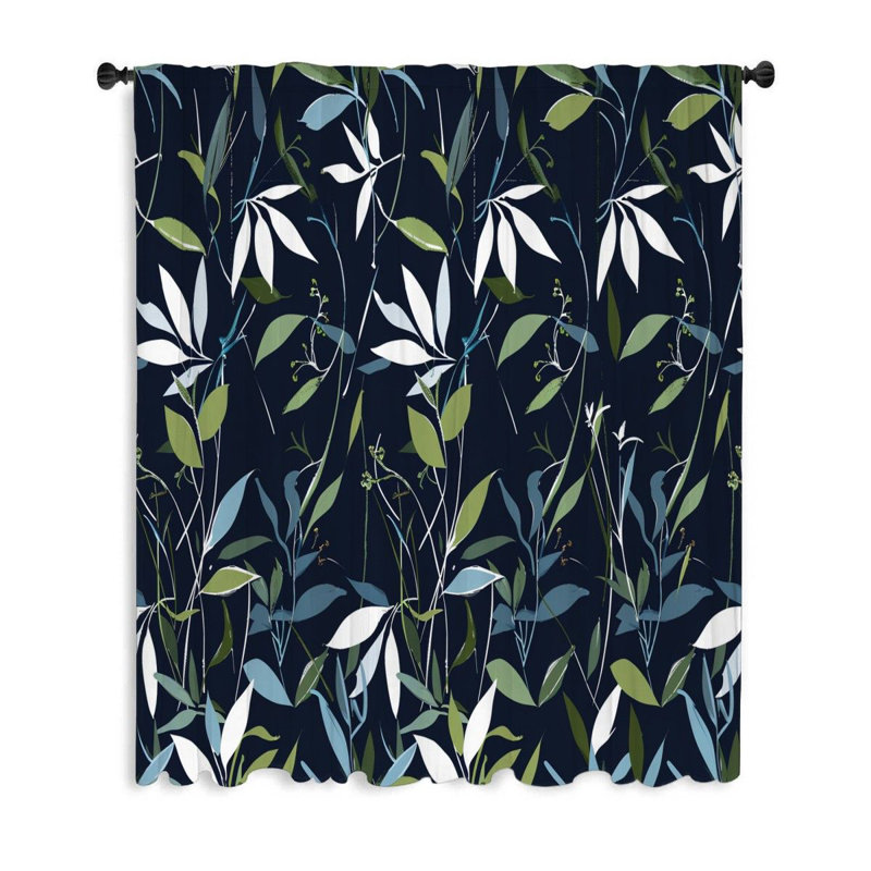 Rideau transparent en polyester Hellat, L 50 po x L 96 po