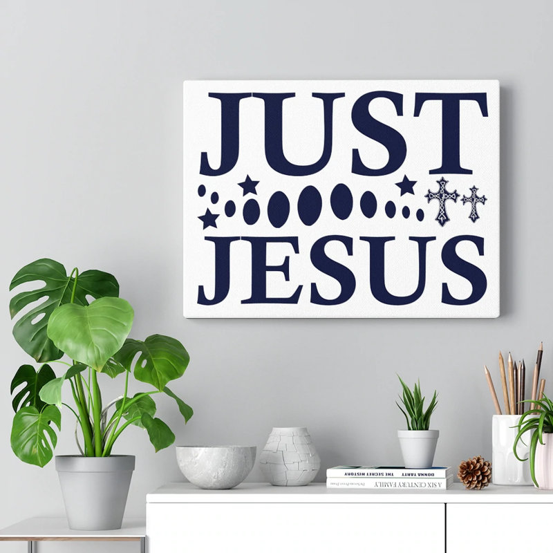 Just Jesus - Wrapped Canvas Print, 30cm H x 41cm W