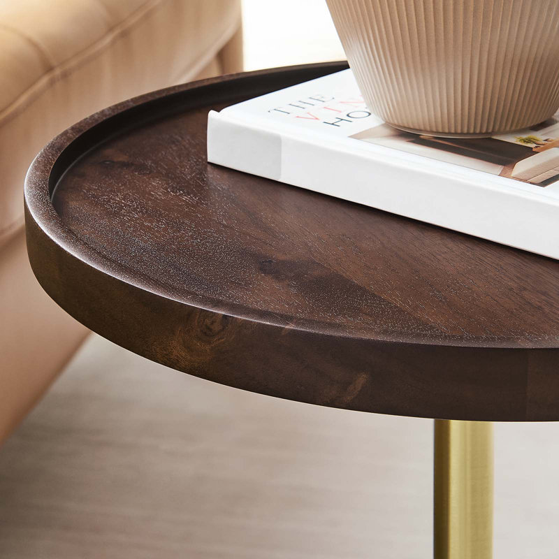 Table de bout Modway, Noyer / Blanc