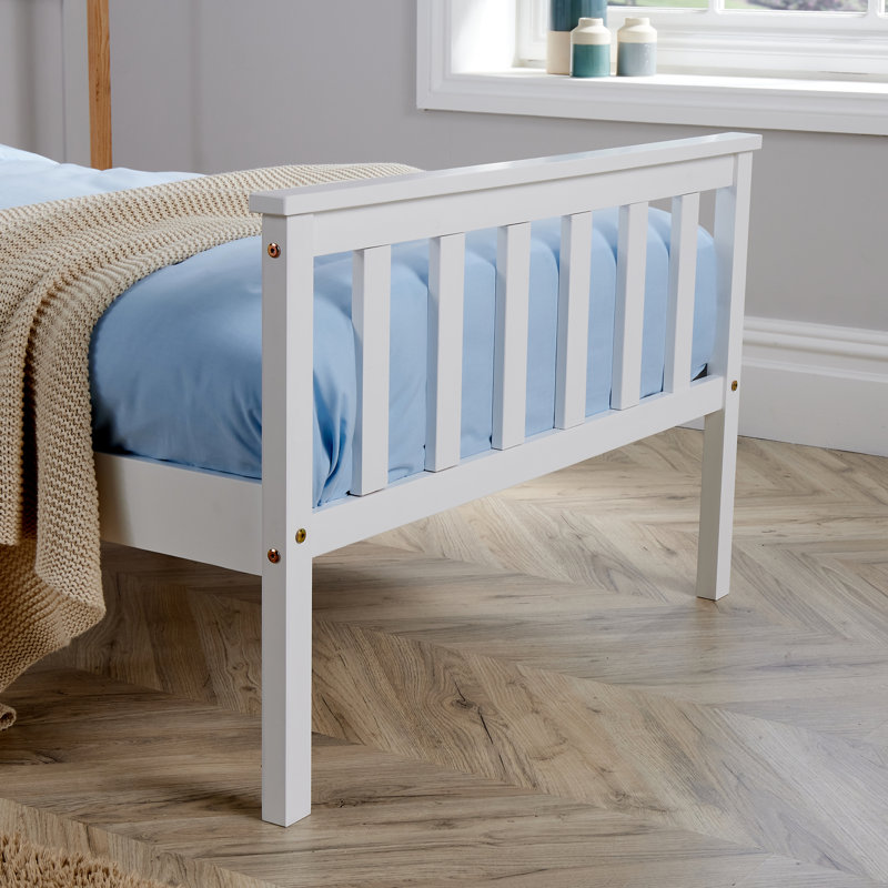 Koelb Wooden Bed Frame, Single (3'), White