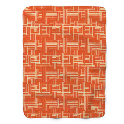 Couverture rétro en sherpa de qualité supérieure 1 pièce