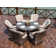 Algird 6 - Person Wicker Patio Dining Set with Round Table , Cushions Included