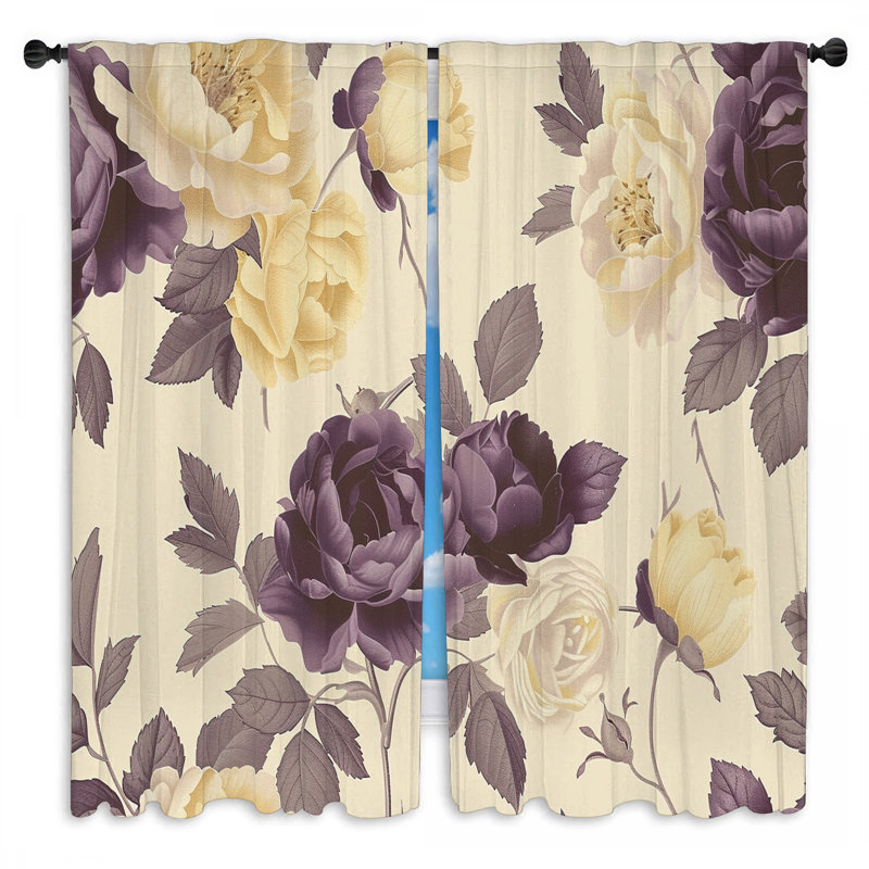 Paire de rideaux obscurcissant en polyester Rashona, L 40 po x L 82 po