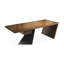Bureau rectangulaire en bois massif brun-180190657