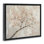 Cadre flottant discret avec branches de cerisier en fleurs, design par Franklyn Gregory