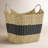 Solana Seagrass Two-Toned Storage Basket