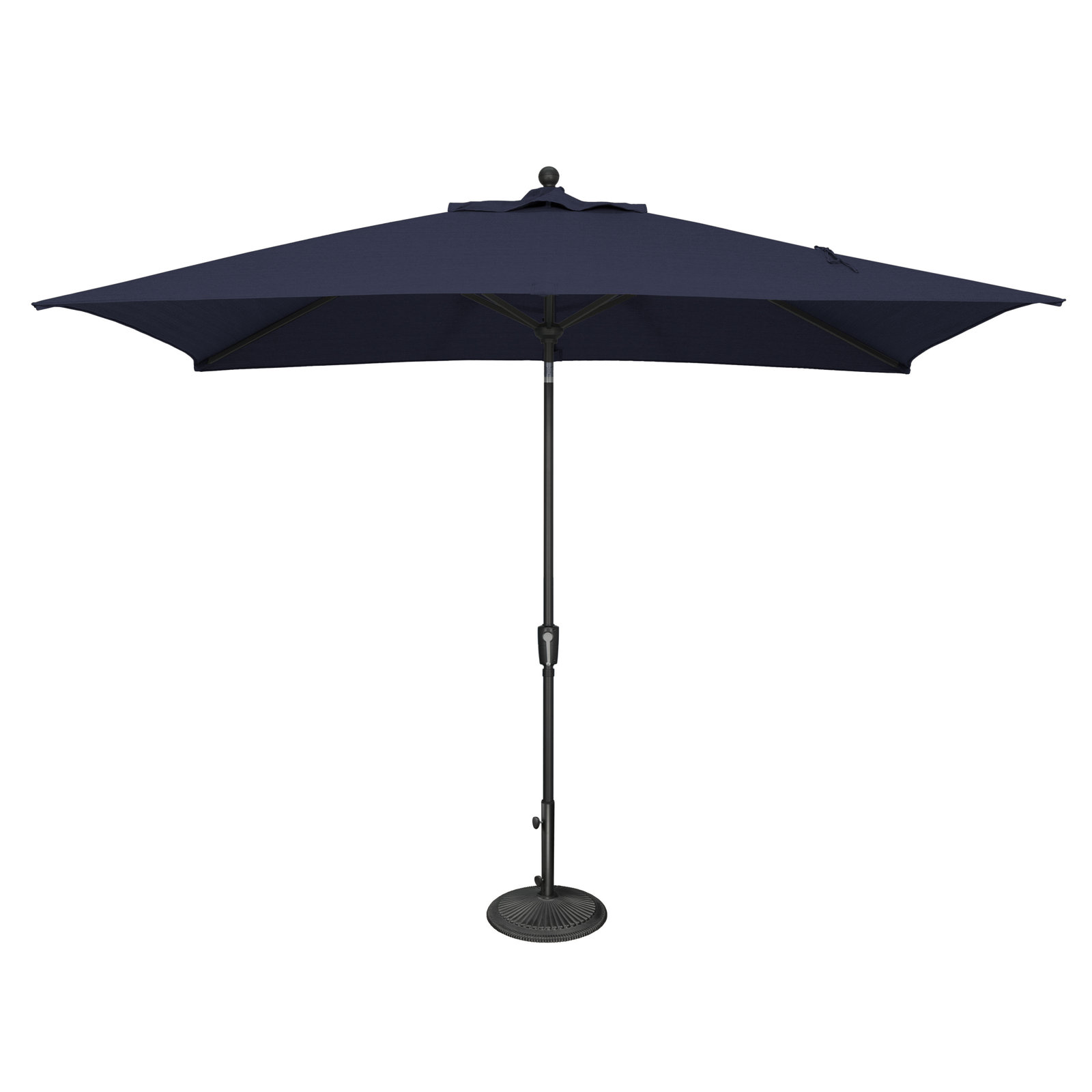 Launceston 78'' Outdoor Umbrella, Black, Navy Sunbrella Acrylic
