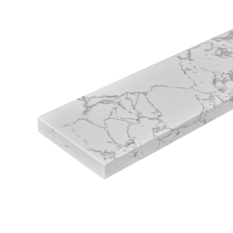 Remplacement 21,25 po Sideplash en marbre d'ingénierie Calacatta