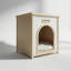 Table d'appoint en cèdre massif, design scandinave