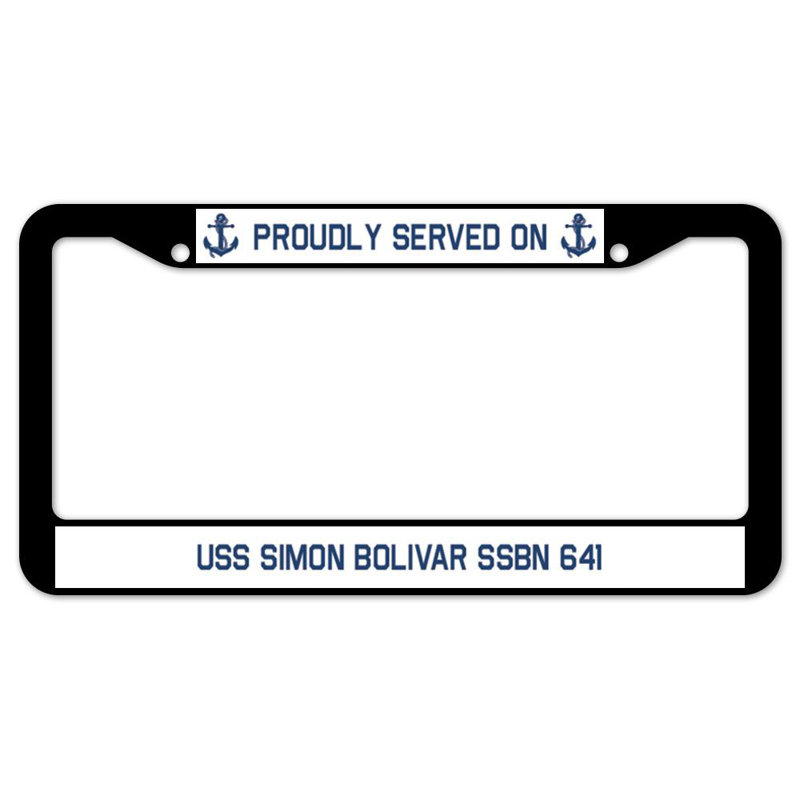 Fièrement servi sur un cadre de plaque USS SIMon BOLIVAR SSBN 641