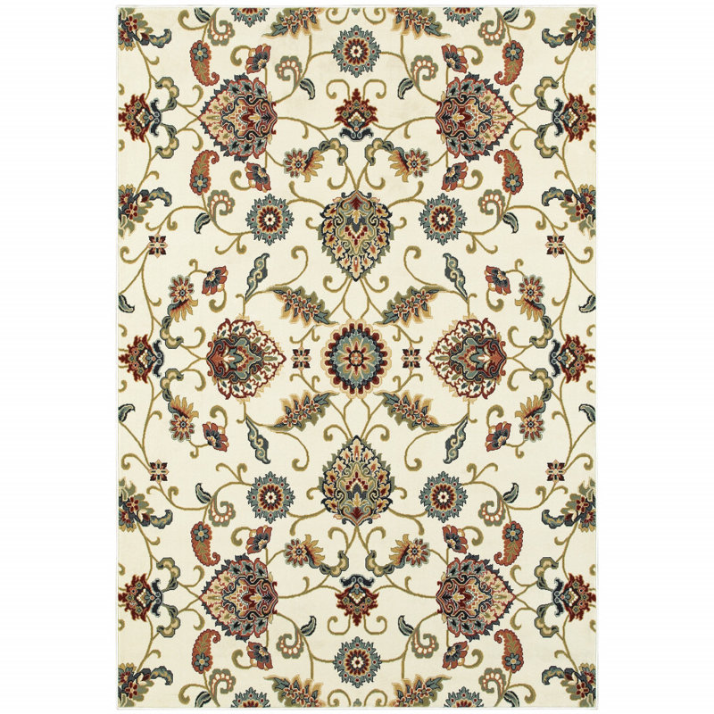 Greenwich Floral Indoor Rug, Rectangle 3'10" x 5'5"