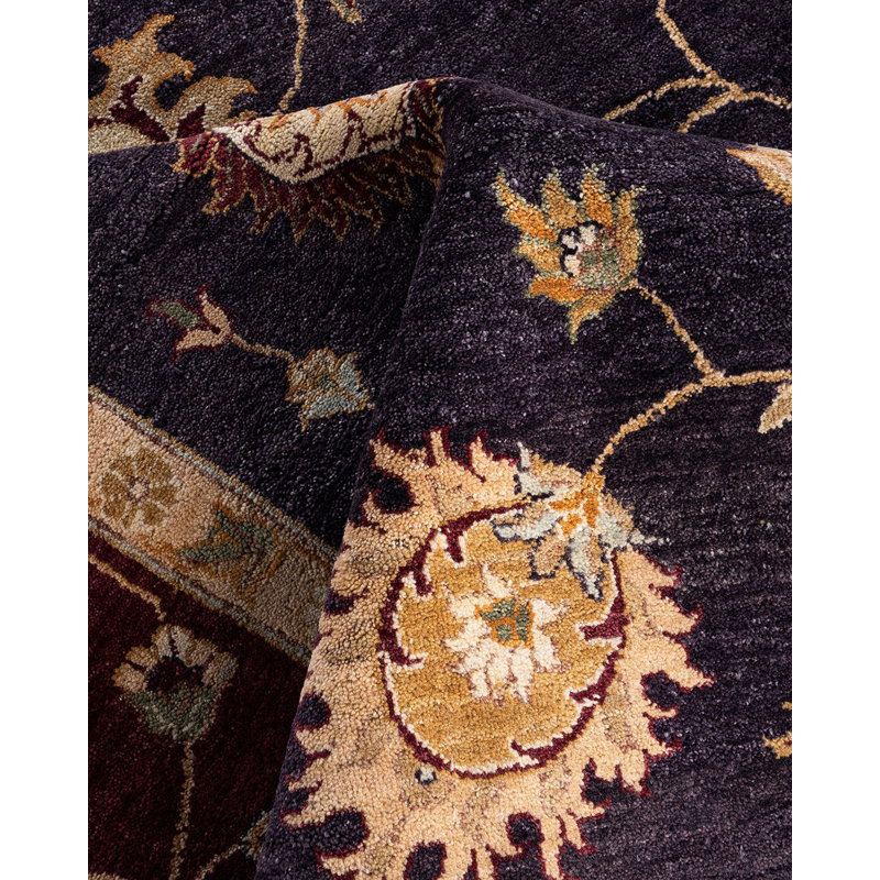 Overdyed One-of-a-Kind Rectangle 8'1" X 10'1" Hand Knotted Area Rug