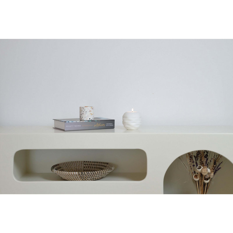 Elegant Decorative Object, White Ceramic, 3.5 x 3.5 x 3.5 Inches | 100% High-Quality Ceramic Material | Perfect for Home Décor, Centerpieces & Gifts, Adds a Touch of Sophistication to Any Space