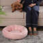 Lit de luxe pour chien, beignet rond, antidérapant et lavable à la machine-1588737829-1588737850-1588737851
