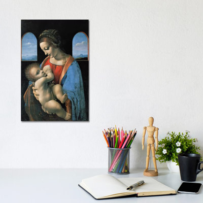 Madonna Litta, 1490 by Leonardo Da Vinci - Print on Canvas