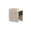 Lavabo de salle de bain mural rond 16 "à surface solide avec support de fixation, lavabo moderne d'aspect marbre-130524301
