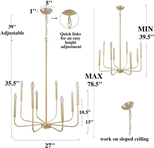 Gracie Oaks Kaymarie 8 - Light Dimmable Chandelier & Reviews