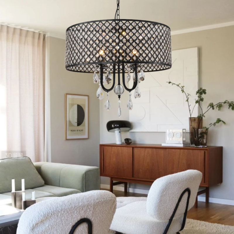 Luminaire suspendu minimaliste japonais de style campagne moderne (sans ampoule)