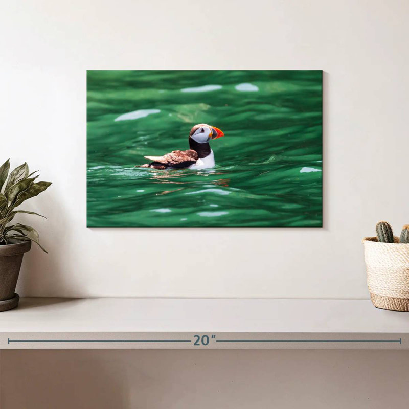 Crowle Floating Puffin, 8" H x 12" W