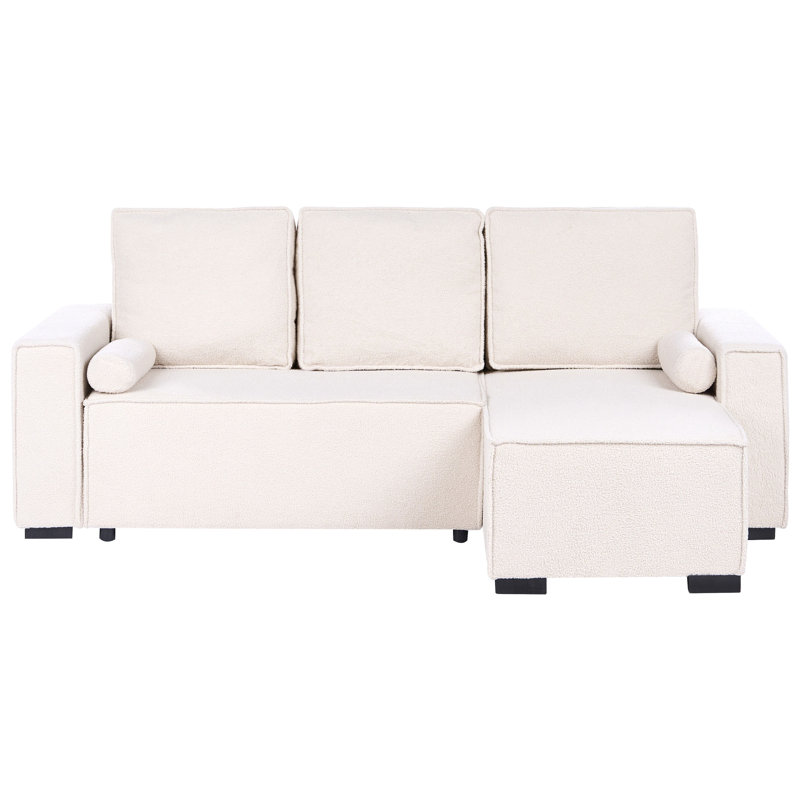 3 Seater Boucle Sofa Bed, Right Hand Facing