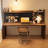 Nut-brown Rectangular Solid Wood writing desk-118614409