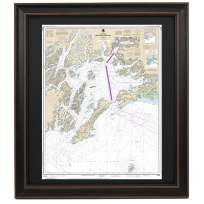 Prince William Sound | Nautical Chart | Framed Print