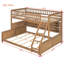 Lit superposé simple au-dessus de grand lit simple avec tablettes intégrées, bande à DEL à changement de couleur et panneau perforé modulaire pour un sommeil intelligent et une organisation personnalisée.-1276080561-1276080560