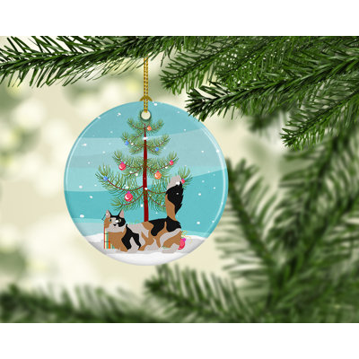 2.8'' Ceramic Animals Hanging Figurine Ornament