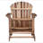 Foldable Acacia Wood Adirondack Chair – Traditional Slats, Wide Armrests, Rustic Outdoor Design, Easy Storage-1453462582
