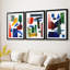 Colorful Shapes I - Impression personnalisée de qualité supérieure avec cadre mat - 3 pièces-1795998672-1795998678