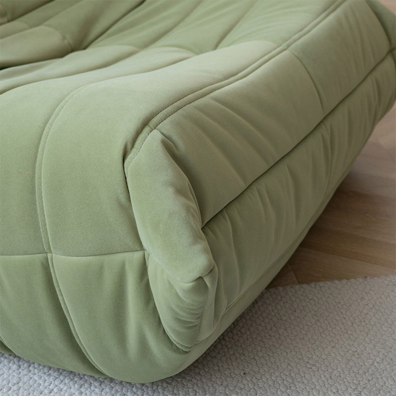 Chaise avec coussin vert 100% polyester, Polyester vert