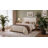 Full Size Bed Frame with Wingback Headboard, Velvet Upholstered Platform Bedframe with Wood Slats, No Box Spring Needed, Easy Assembly, Black-9694141-9694143