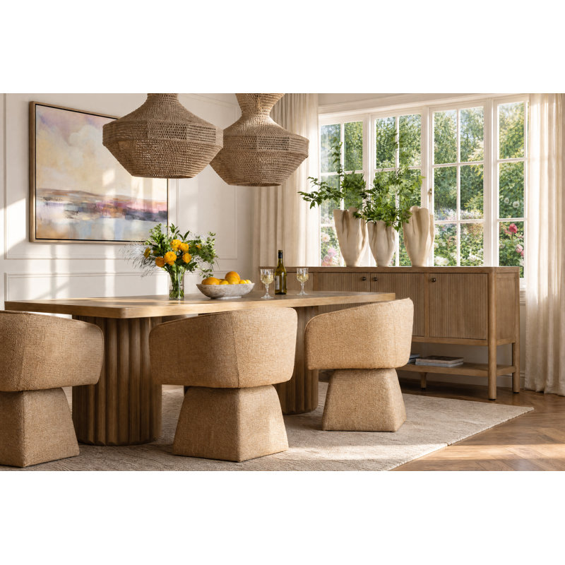 Jonie Upholstered Swivel Chair, Camel, Camel
