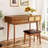 Tusarora Makeup Vanity Set with Stool, Dressing Table with Three Drawers-609386735