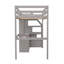 Lit mezzanine simple avec lit autonome-1298447120