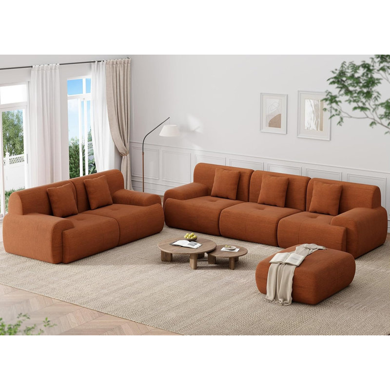 Canapé modulaire modulaire Cloud, Brun