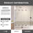 Nereus 44" W x 48" H Frameless 4-Fold Folding Tub Door with Clear Glass