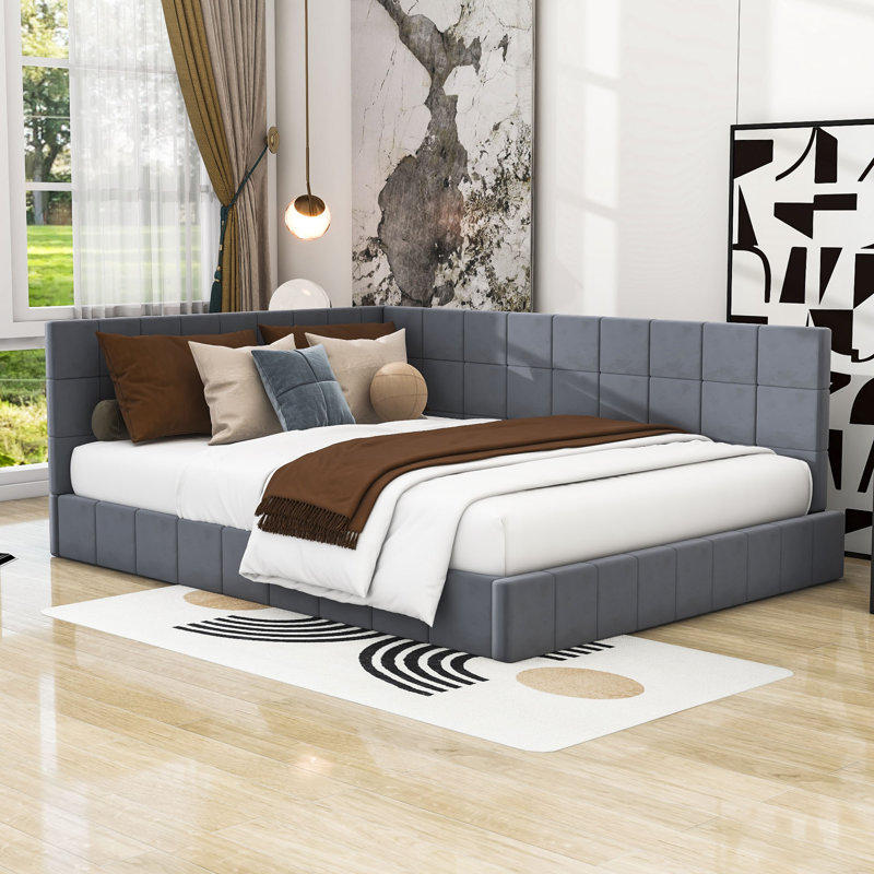 Angelah Full / Double Daybed, Gray