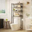 Calirose 23.6" W x 68 "H x 9.4" D Over The Toilet Storage with 4-tier shelf & 4 hooks-875606889