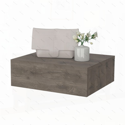 Vienna Floating Nightstand, Sleek Wall-Mounted Design with Spacious Drawer Storage by Latitude Run